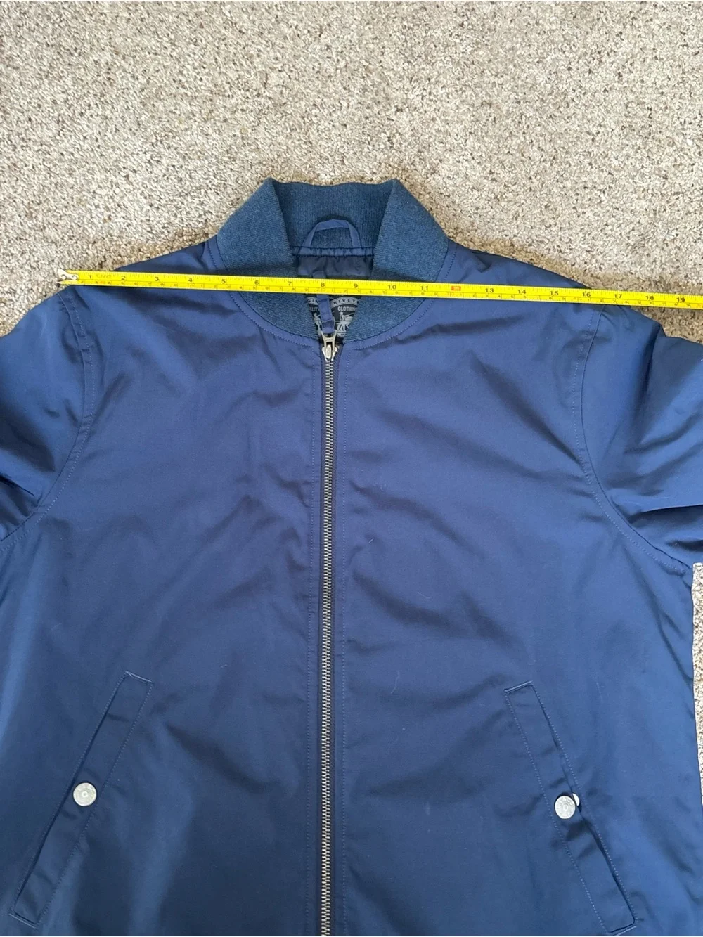 Men's Levi Navy Bomber Jacket Thermal Insulation Size Small